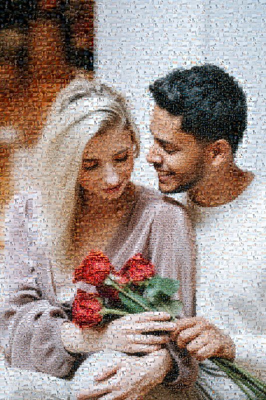 Anniversary photo mosaic example