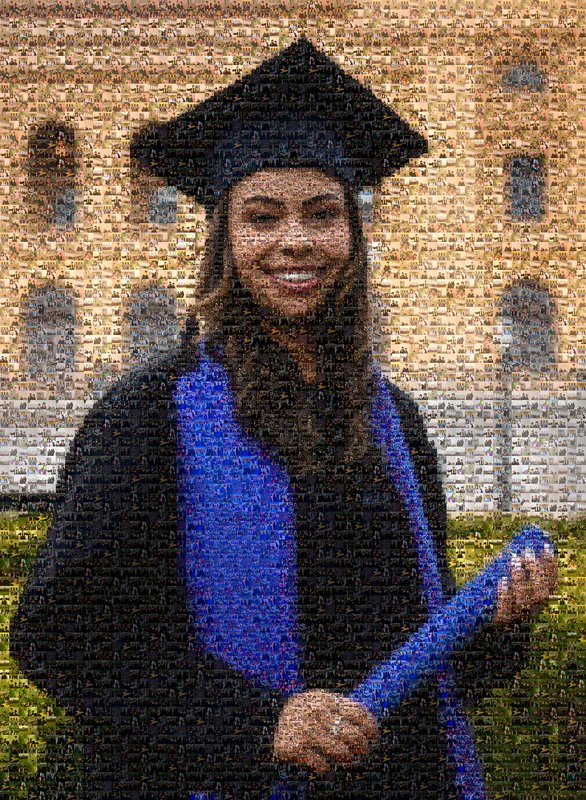 Graduation photo mosaic example