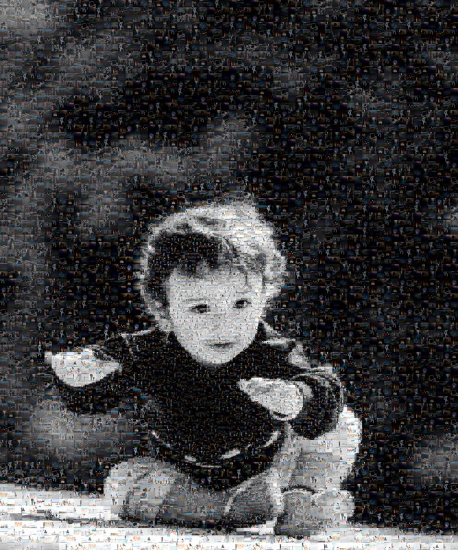 Newborn photo mosaic example