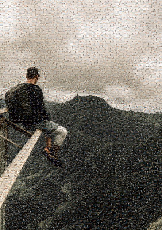 Travel photo mosaic example
